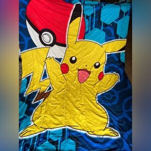 Vintage Northwest 1995 Pokemon Pikachu kids twin comforter